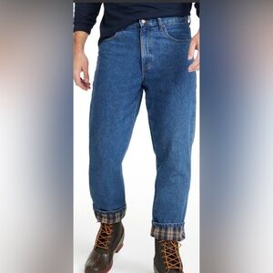L.L. Bean Relaxed Fit Blue Jeans for Men